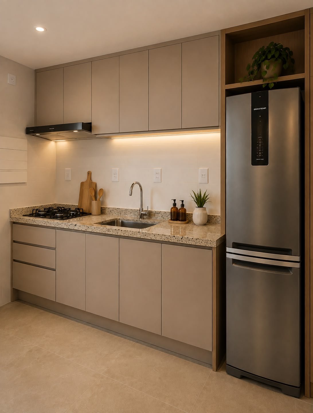 Cozinha e área de serviço